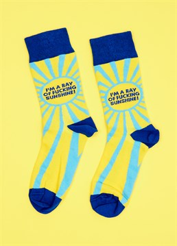 I'm A Ray Of Sunshine Socks. Send them something a little cheeky with this brilliant Scribbler gift and trust us, they won't be disappointed!